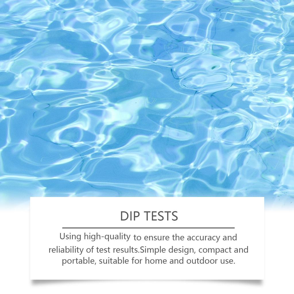 50 Pieces 3 In 1 Swimming Pool Test Strips Water Quality Testing Kits High Accuracy Chlorine Detection Tester Paper