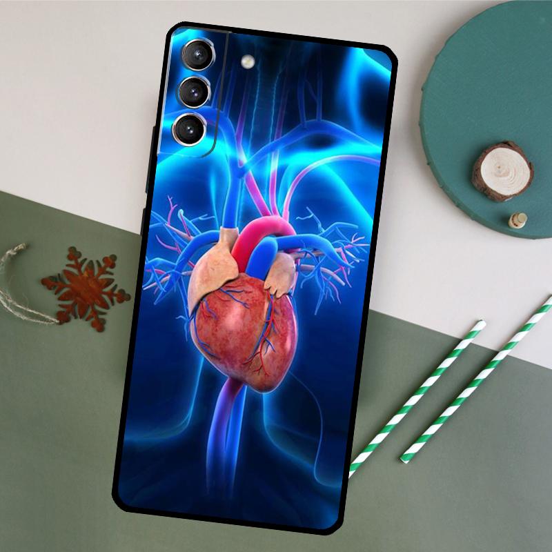 Medical Human Organs Meridian Art Phone Case For Samsung Galaxy S26 S24 Ultra S20 S21 S22 S23 S25 Plus S10 S25 FE Back Cover