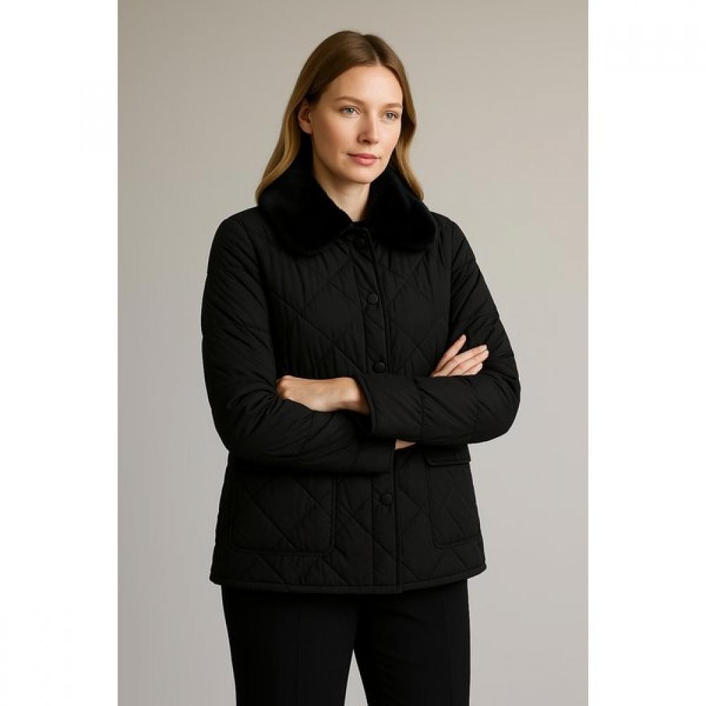 

Bcbg Duck Down Jumper With Fur Collar B6s1g870 black (99)/66