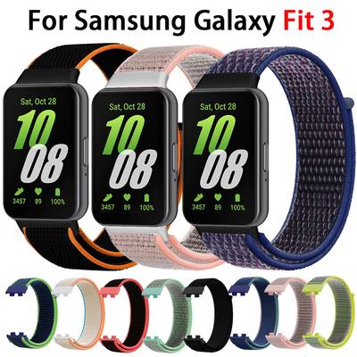 Nylonband für Samsung Galaxy Fit 3, verstellbares elastisches Armband mit Schlaufe, Armband für Samsung Galaxy Fit3, Ersatzband