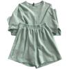 Women's Summer Casual Suit Korean Round Neck Letter Short Sleeve T-shirt Suit Thin Slim Loose Wide-leg Sports Shorts Two-piece Set Fitness Suit