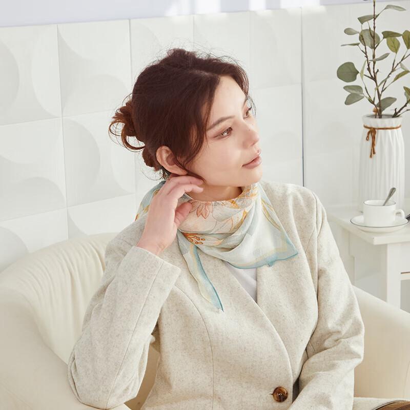 Hengyuanxiang Pearl Chiffon Mulberry Silk Scarf