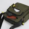 Bolsa Transversal Masculina Oxford Bolsas de Ombro Único Armazenamento de Grande Capacidade Moda Múltiplos Bolsos Bolsa Transversal para Viagem de Negócios Mochila Diária