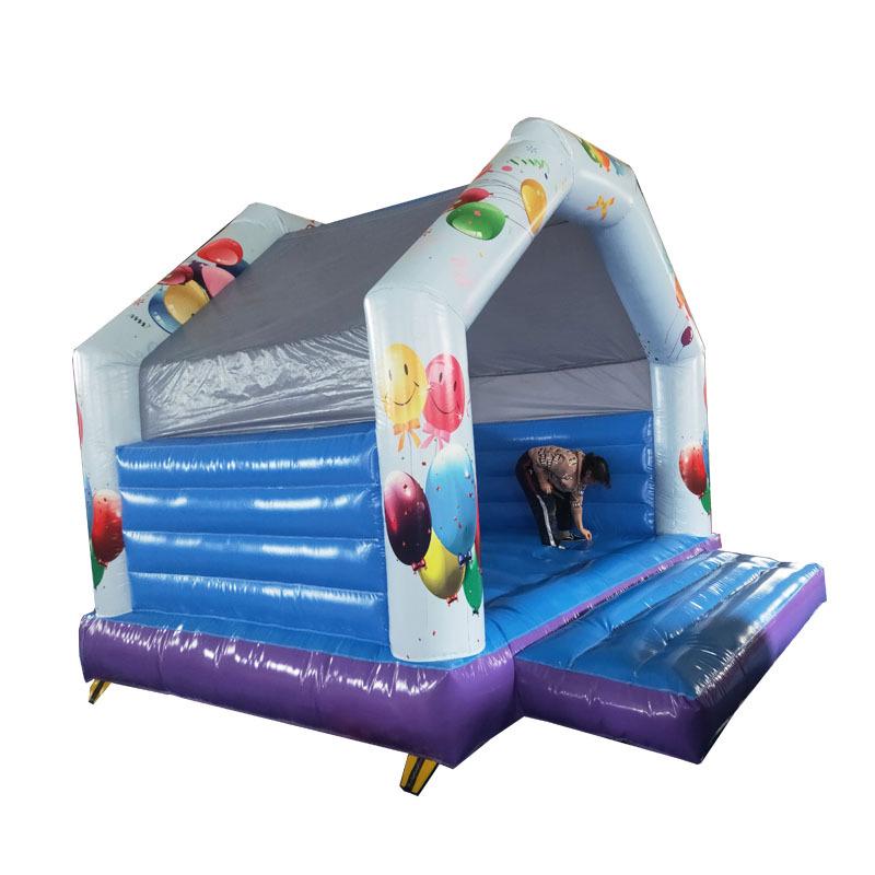 Ocean-Themed 4x4 Inflatable Kids' Castle Playground with Blower.