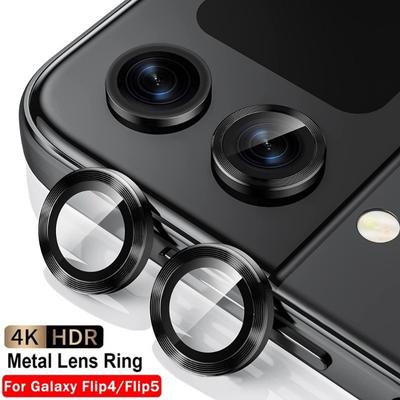 2Pcs For Samsung Galaxy Z Flip4 Z Flip5 Sapphire Rear Camera Lens Protector Ring Tempered Glass