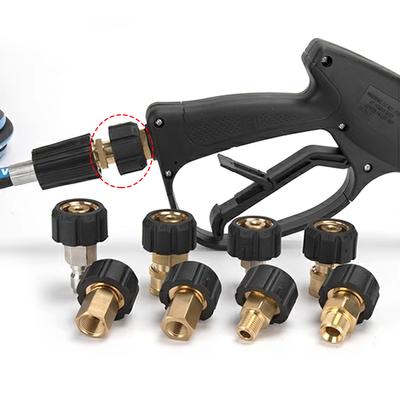 Rychlospojky pro tlakové myčky M22 14 mm na 3/8 palce a 1/4 palce, adaptér pro hadici a pistoli pro tlakové myčky, max. 5000 PSI