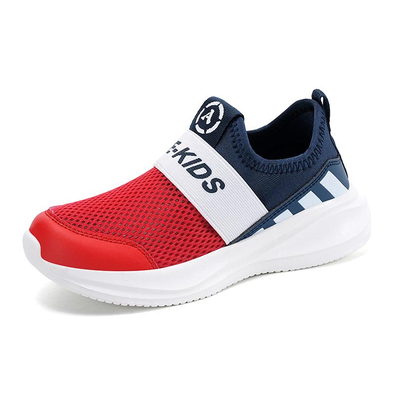 

Girls Slip on Shoes Children Sneaker Fashion Knit Fabric Luxury Kids Casual Shoes Lightweight School Sports Girls Shoes 38 красный