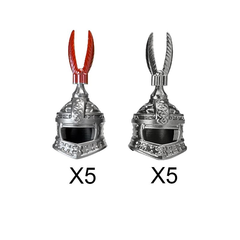 MOC Medieval Castle Knight Figures Waffen Accessories Flame Helmet Shoulder Armor Sword Toy