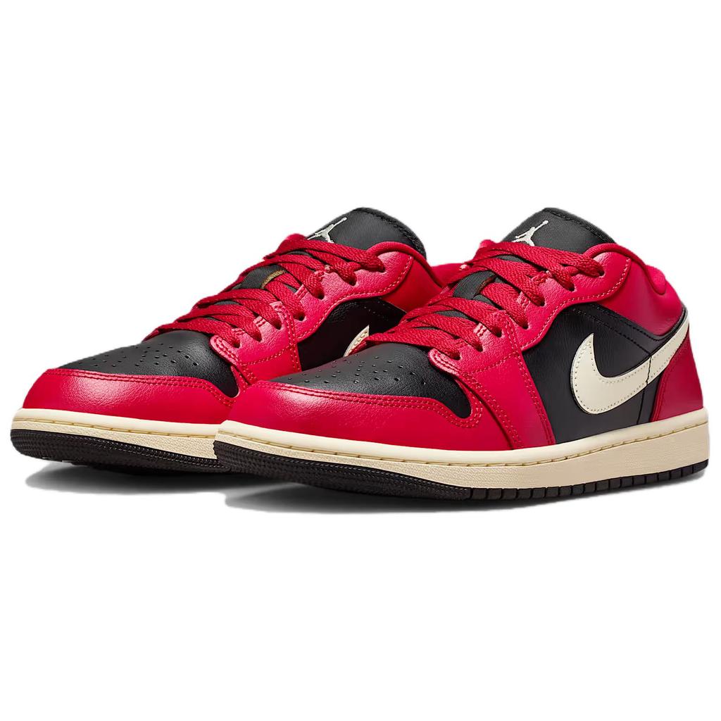 Air Jordan 1 Low Mystic Hibiscus Black Women Sneakers Red Coconut-Milk DC0774-605