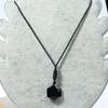 Obsidian Pendant, Pendulum, Energy Stone, Obsidian Hexagram Necklace, Men's and Women's Sweater Chain Accessories