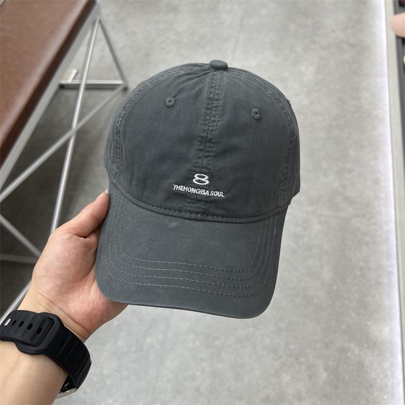 Large head circumference baseball cap Unisex small face deepened large casual embroidery letter cap