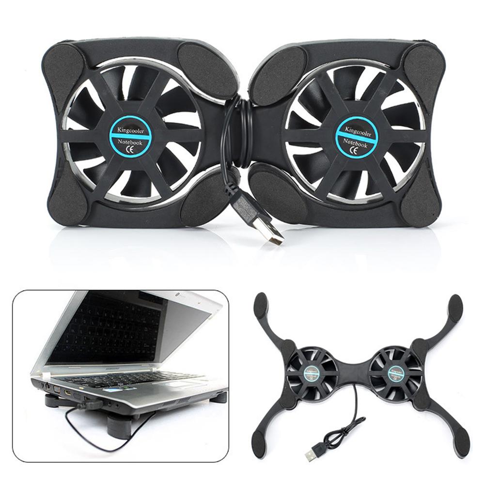 USB Mini Laptop Fan Stand Notebook Foldable Folding Fan Cooler Notebook Cooling Pad Radiator Cooler Master Computer Accessories