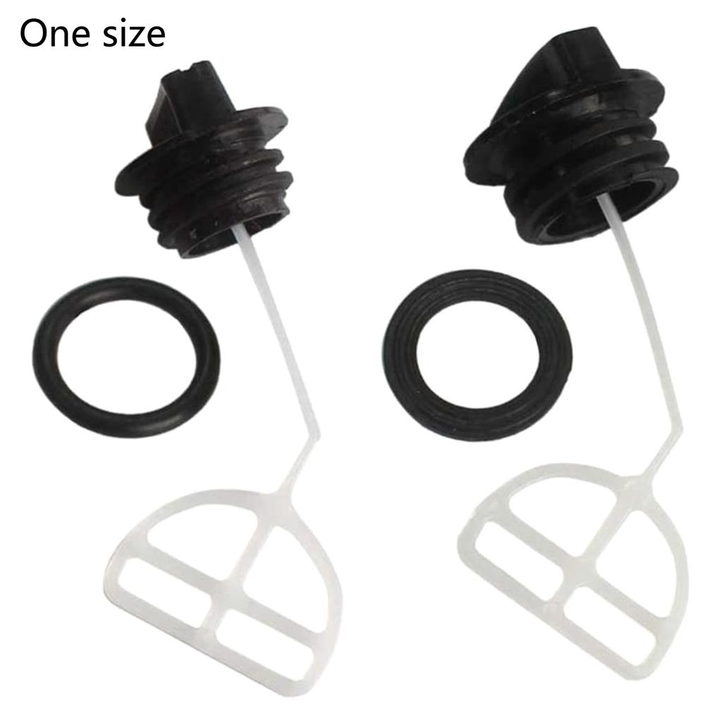 2 Pcs/set Chain Saw Gas for Tank Fuel Oil Cap Bottle Cap Black Fuel for Tank Cap Repalcement for 5200 4500 5800 45cc 52c