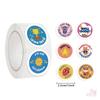 500Pcs/Roll Well Done Teacher Encouragement Kids Rewards Stickers - DIY Scrapbooks Album Decor Sealing Label Decals