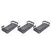 Shower Storage Rack 3 Layers Punch   Rectangle Aluminum Shower Shelf Basket for Home Bathroom
