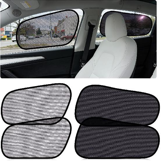 ZATOOTO Car Window Shades for Tesla Model Y Juniper 2020-2026,4Pack