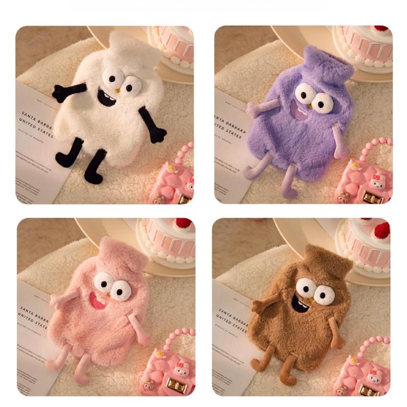The New Hot-selling Creative Funny Cartoon Hot Water Bottle Cute Plush Warm Water Bag Hand Warmer Foot Warmer Bed Warmer