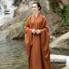 Satin Fanhaiqing Damen Sommer-Stil Langes Mönchsgewand - Unisex, Ganzjahres, Hochwertiges Haiqing