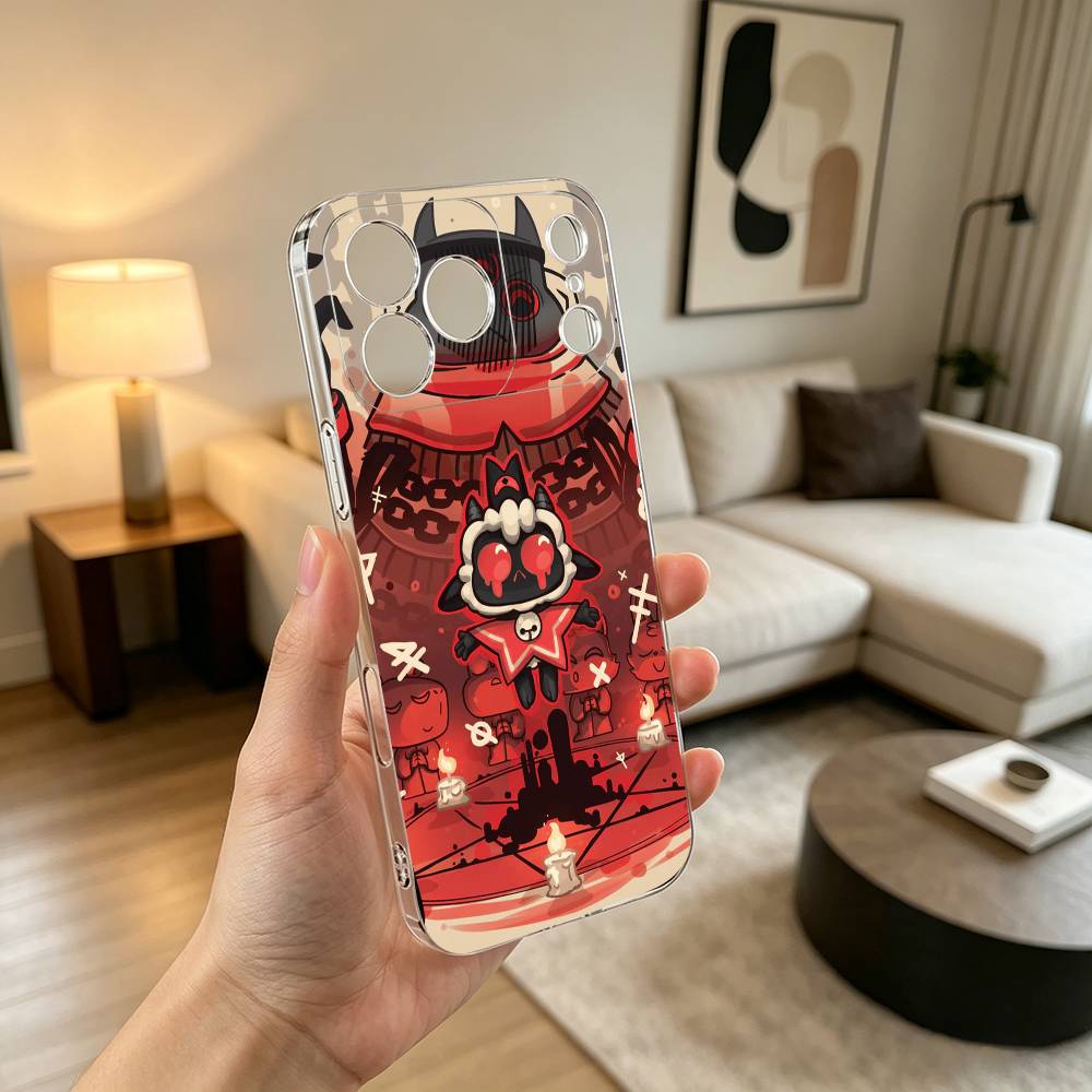 Game Cult of the Lamb Gift Phone Case For iPhone 17 16 15 14 13 12 11 Mini Pro Max Plus Transparent Cover
