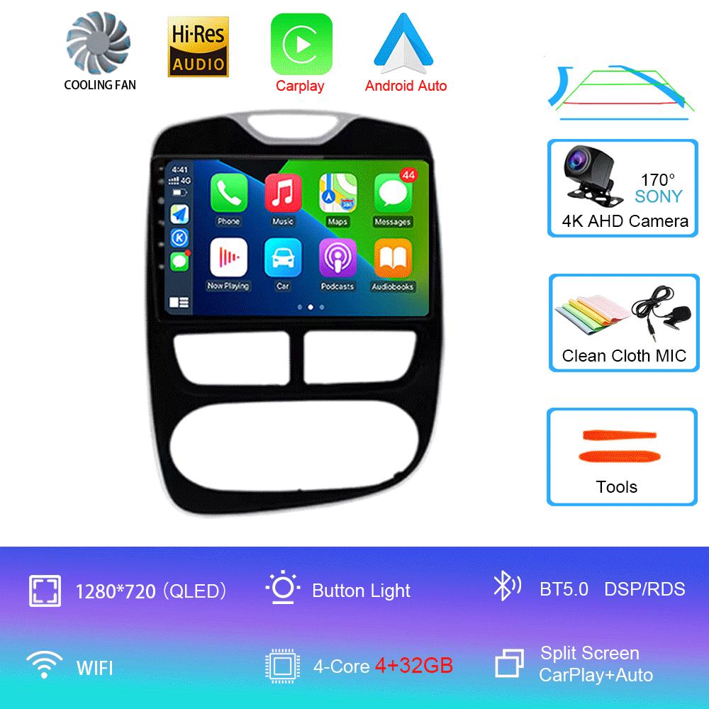 Android14 Car Radio For Renault Clio 4 2012-2016 Multimedia Video Player GPS Navigation Carplay &Android Auto 5G WIFI DSP BT5. 0