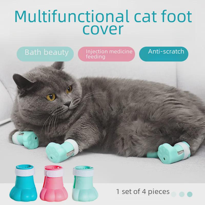 Cat Bathing Anti-Scratch Foot Covers and Gloves