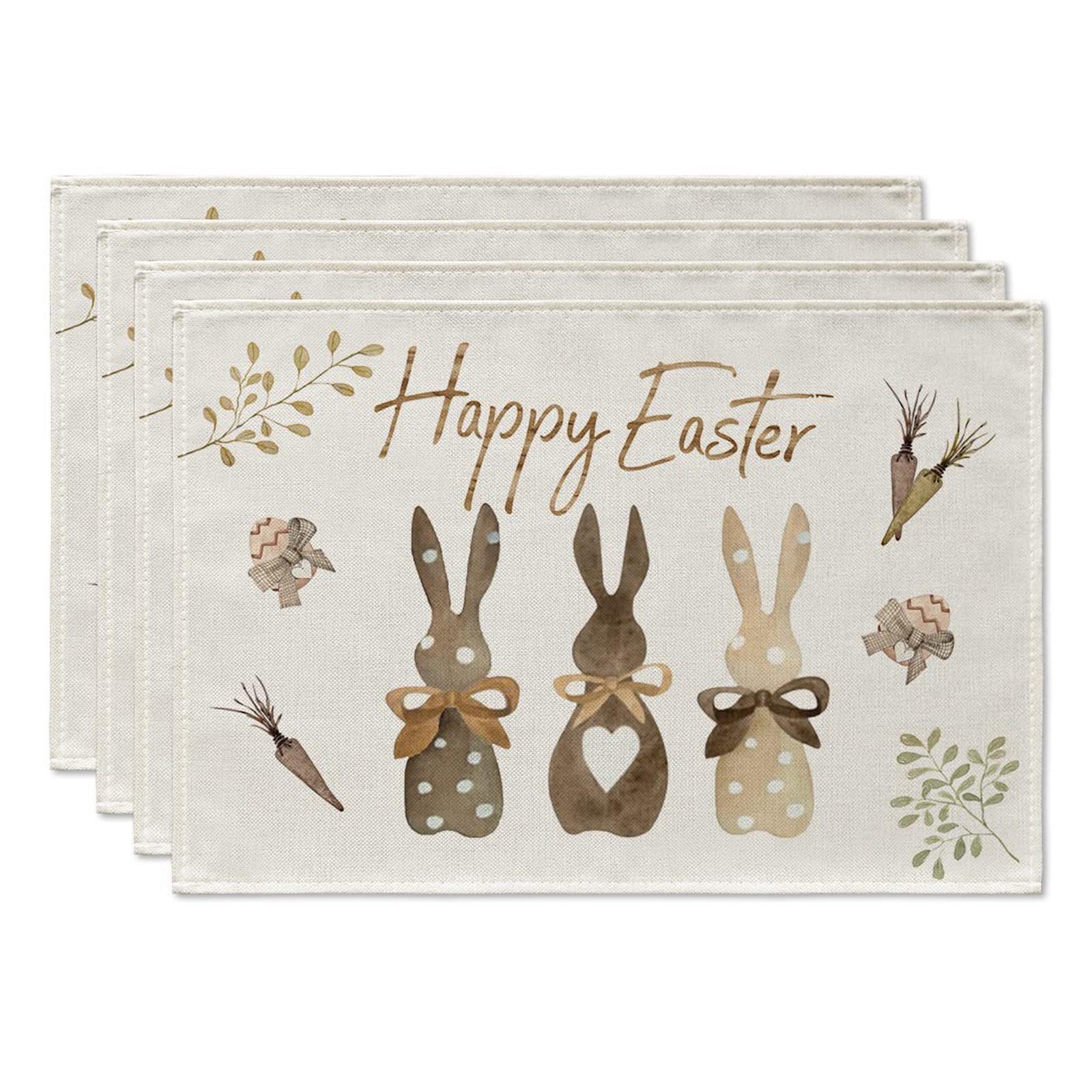 Пасхальная дорожка для стола Веселая скатерть Праздничные украшения стола