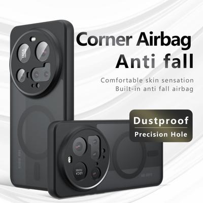 Für Xiaomi 15 14 Ultra Hülle Matt Magsafe Sturzsicher Eingebaute Airbag-Ecke Nicht vergilbendes Material Weiche Hülle
