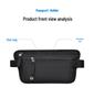 RFID Anti-Theft Passport & Phone Waist Bag for Travel, Tickets, Running & Sports