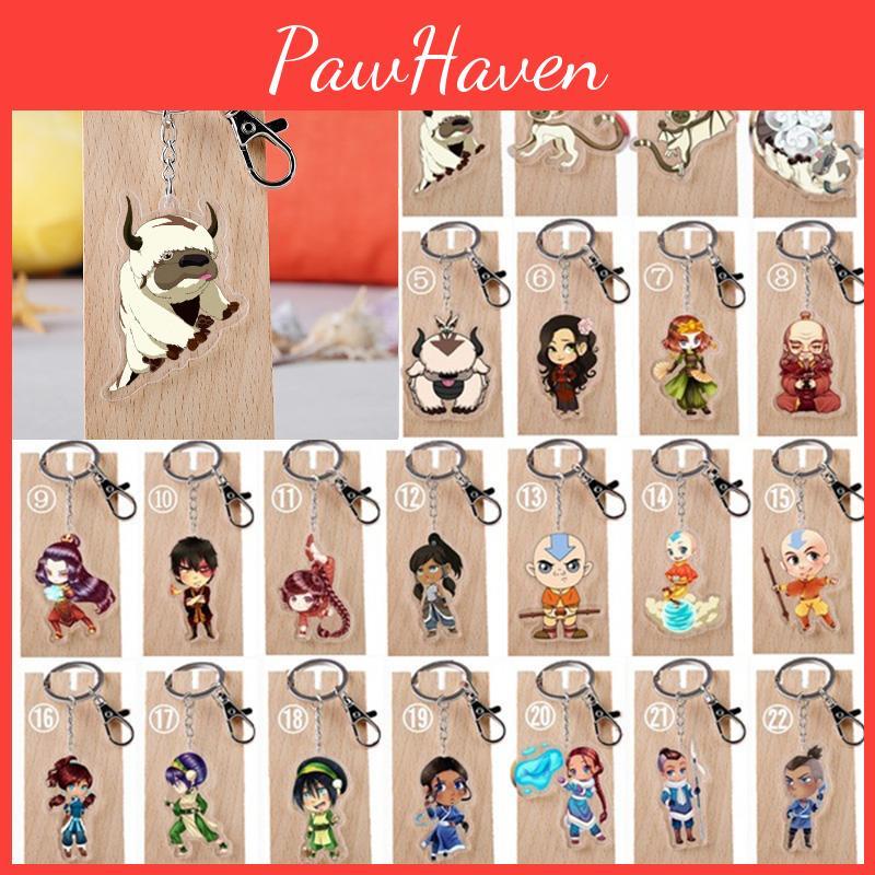 Hochwertiger transparenter Acryl-Schlüsselanhänger von Appa aus Avatar Der Herr der Elemente