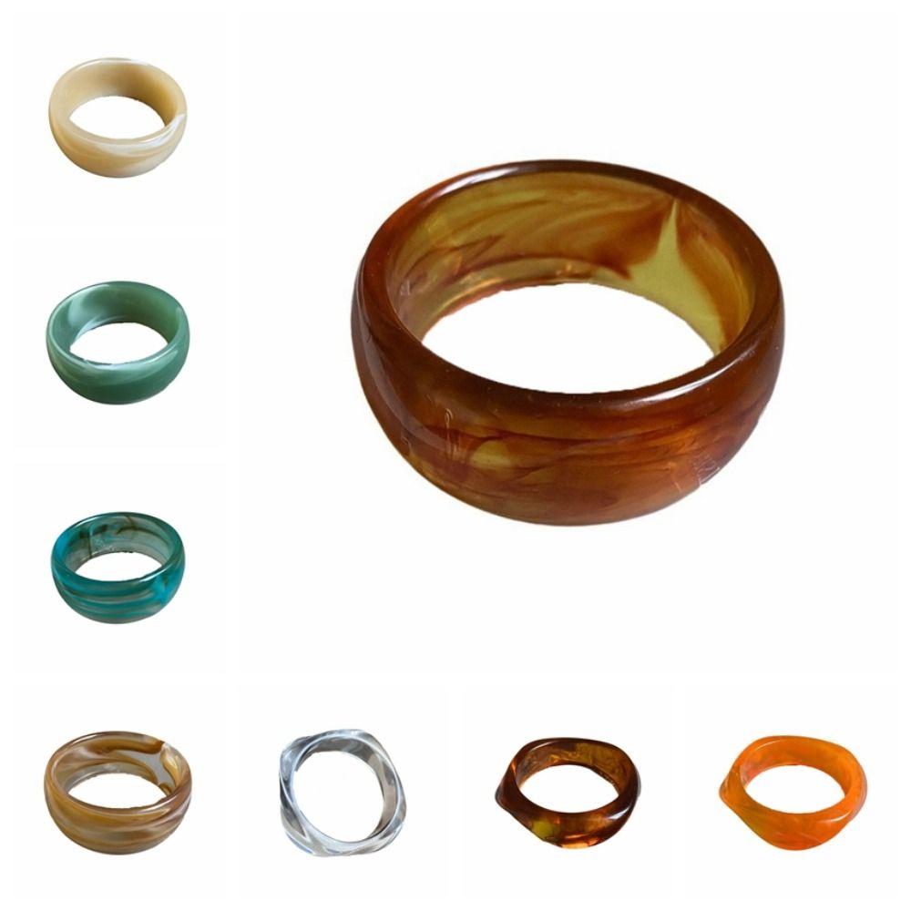 Europe American Style Resin Bangle Irregular Cuff Bangles Creative Exaggerated Bracelet  Decoration