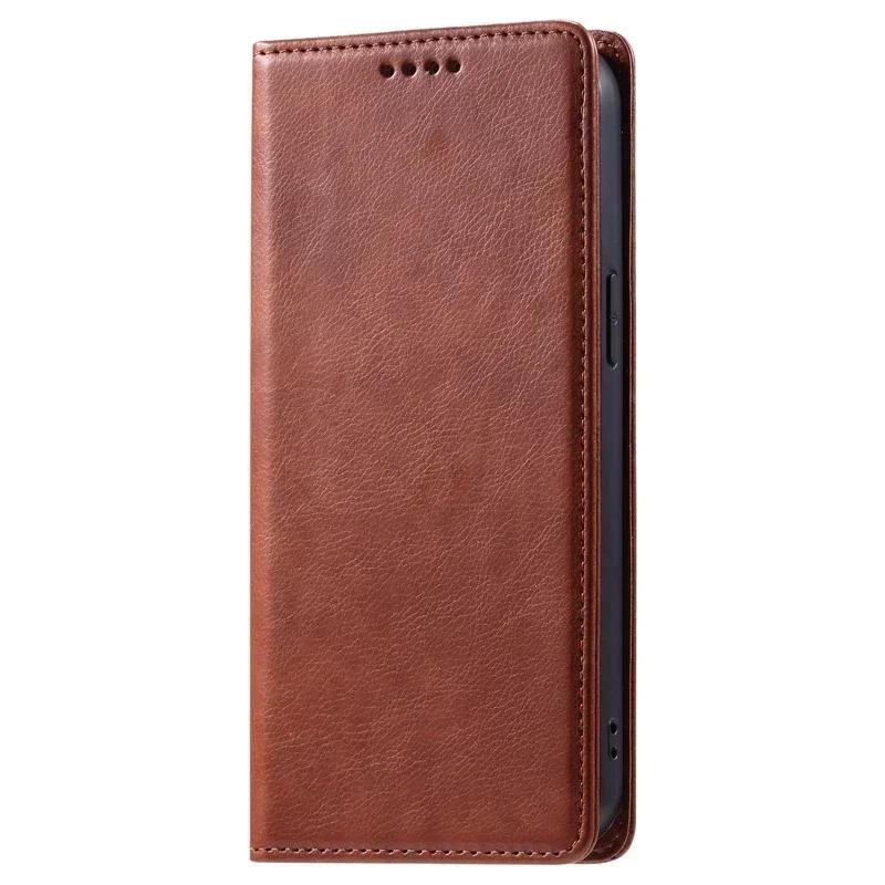 

Magnetic Leather Flip Case on For Samsung Galaxy A54 A34 A14 A53 A24 A73 A33 A25 5G Case Wallet Holder Card Slot Cover Capa Etui For Galaxy A33 5G коричневий