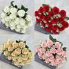 Silk Rose Buds Wedding Decor Artificial Flowers For Home And Photography