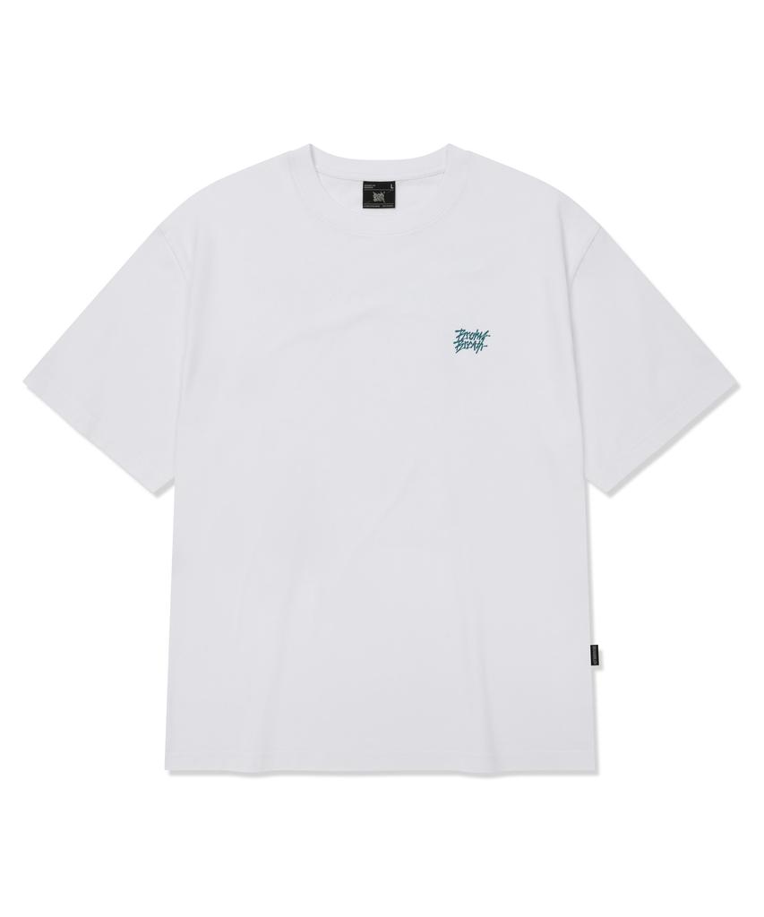 BROWNBREATH Tropical Crush Tag Tee - White