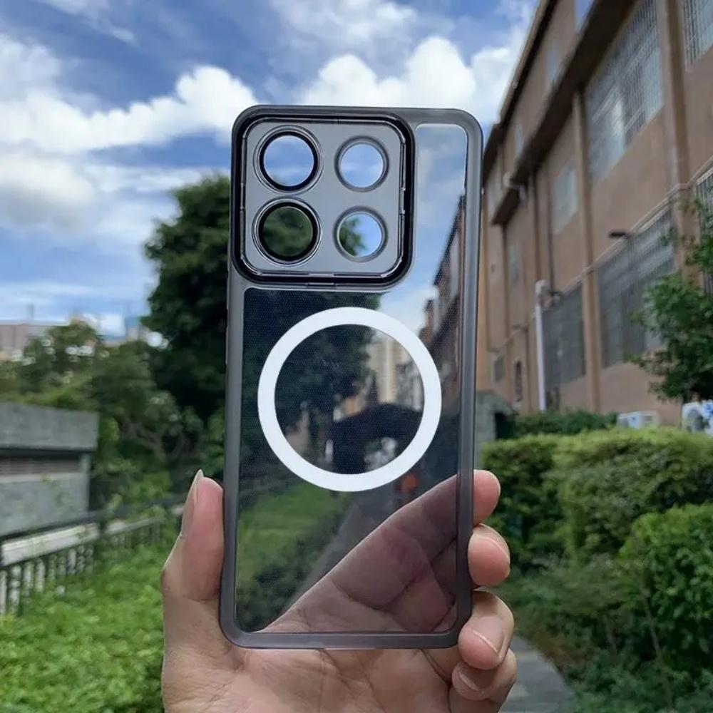 

Phone Case For Samsung A31 A51 A71 A21S A10 A20 A30 A10S A20S A50 Luxury Magsafe Magnetic Silicone Shockproof Transparent Cover For Samsung A21S