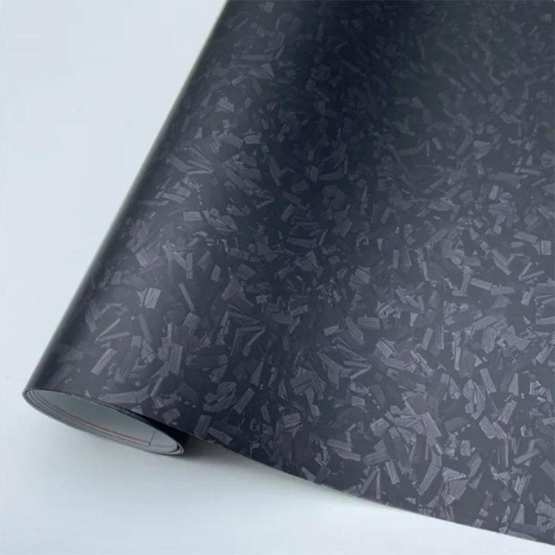 New Forged carbon matte black Carbon Vinyl Wrap Film Self Adhesive DIY Styling for motorcycle Car Wrap Exterior Cover Stickers