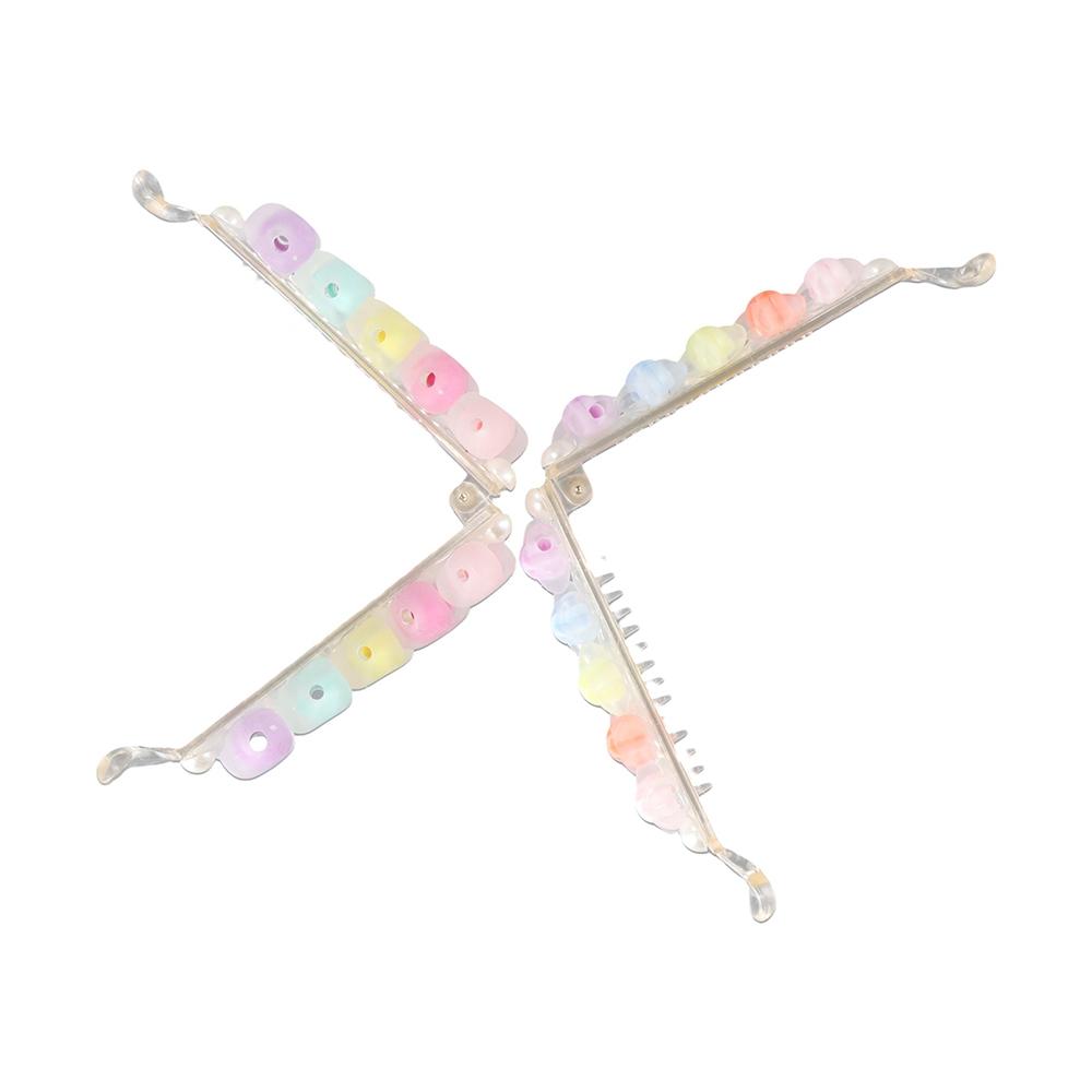 Acrylic Claw Clips Colorful Ponytail Holders Simple Hair Clips Curly Long Straight Short Hair