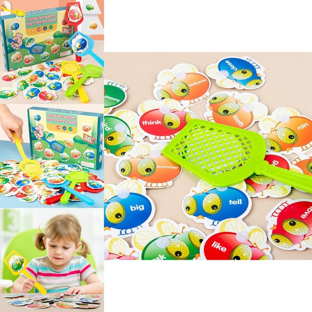 Learning Flashcard Game For Kids With Fly Swatting Fun Educational Toy For Early Development