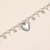 Distressed Heart Shaped Thorn Pendant Necklace With Imitation Pearls Adjustable Clavicle Chain Gift For Her