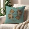 A Cute Little Sea Otter cushion cover For Pillow Printing Sofa Decoration Home Car Room Coffee Shop Office Nordic Simplicity