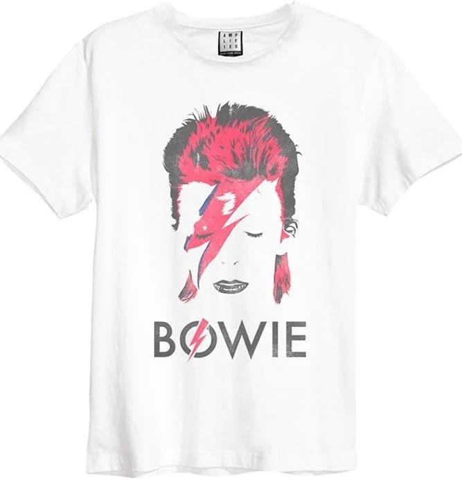 Amplified David Bowie Aladdin Sane Unisexs White T Shirt David Bowie Tee S