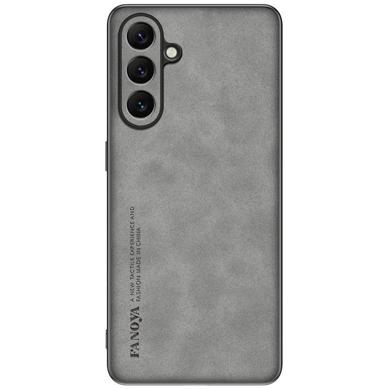 Applicable to Samsung S26Ultra mobile phone case A57 light luxury leather pattern A37 all-inclusive suede business S25FE protective case