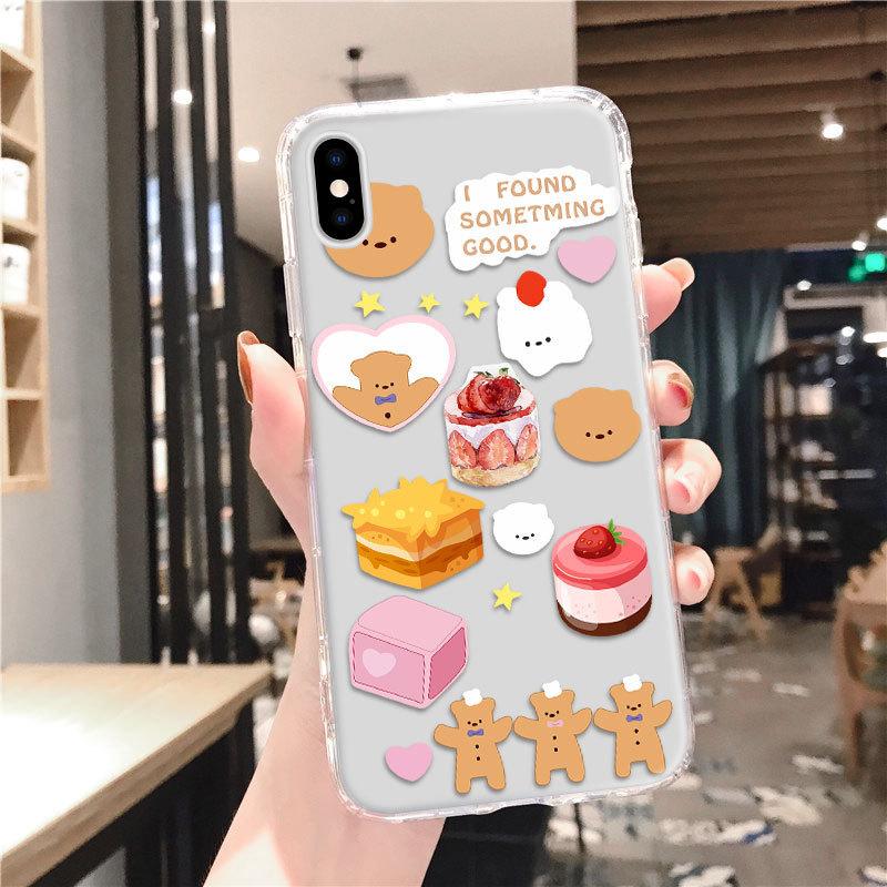 Ins Small Fresh iPhone17promax Suitable for Apple 16Pro Air Cushion Anti-drop 14 Transparent Mobile Phone Case Xr