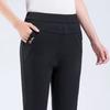 Spring Autumn Plus Size Women's Pants Fashion Solid Color Skinny High Waist Elastic Trousers Fit Lady Pencil Pants