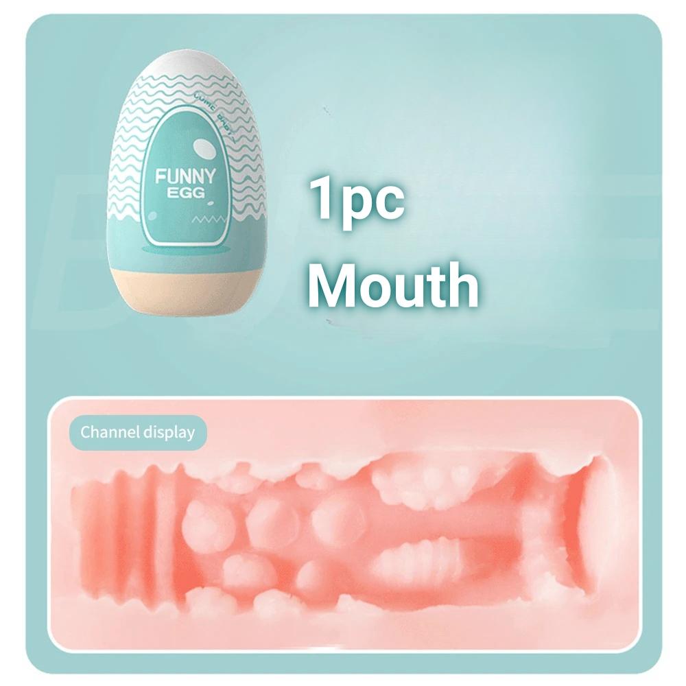 Mini hordozható maszturbációs tojáspohár valósághű vagina kezdőknek Puha maszturbációs csésze péniszmasszírozó-stimulátor szexjátékok férfiaknak