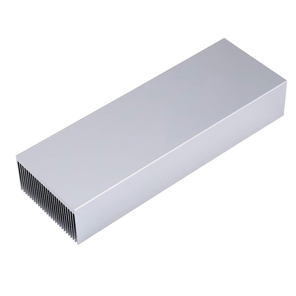 Placa de Refrigeración Disipador de Calor Awxlumv, Aluminio, 27 Aletas, Refrigerador Grande para PC, Disco Duro, Placa de Circuito Impreso, Transistores de Potencia (200 x 69 x 36 mm, Plateado)