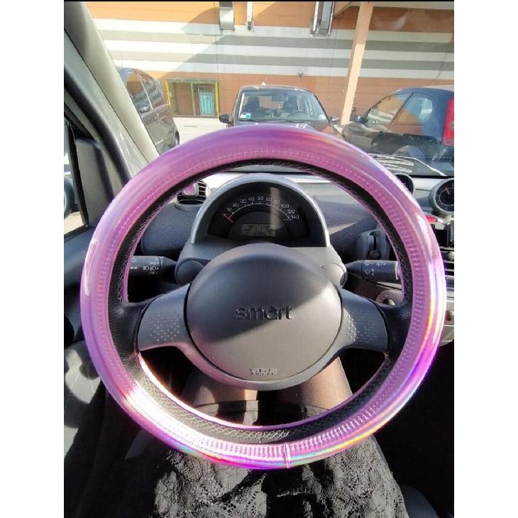 Color Changing Glossy Car Steering Wheel Cover For Women Girls,15" Universal Fit Auto Steering Wheel Protector Interior Decor Car Accessories (Gold)