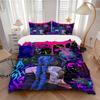 3Pcs Neon Cyberpunk Dreamscape Bedding Sets For All Sizes New 3D Printed Bed Cover Comforter Duvet Cover Pillowcase Bedroom Decoration