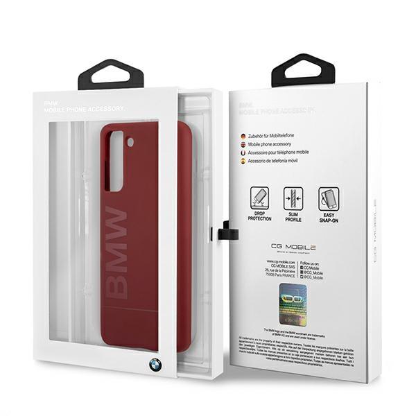 Case Bmw Bmhcs21Mslblre S21+ G996 Red Hardcase Silicone Signature Logo