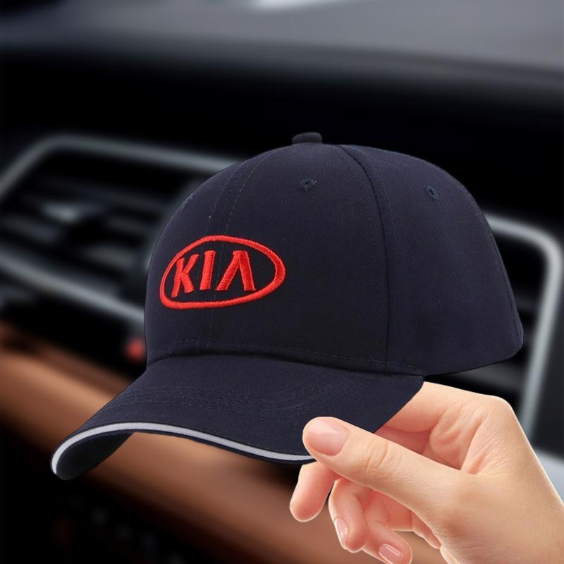 Car Baseball Cap Outdoor Adjustable Casual Hats Sunscreen Hat for KIA Sportage Rio Ceed Picanto K5 K9 Sorento Accessories