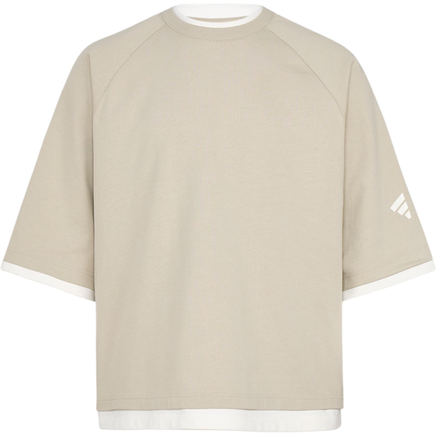 Adidas FOS Cotton Knitted Sports Casual Loose Short Sleeve T-Shirt Men Tops KY5599 XS